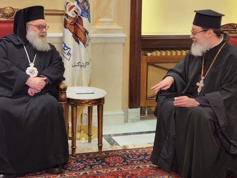 Представитель Русской Православной Церкви принял участие в традиционном рождественском поздравлении Предстоятеля Антиохийской Православной Церкви