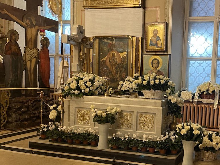 Панихида по Святейшему Патриарху Алексию в Богоявленском соборе г. Москвы
